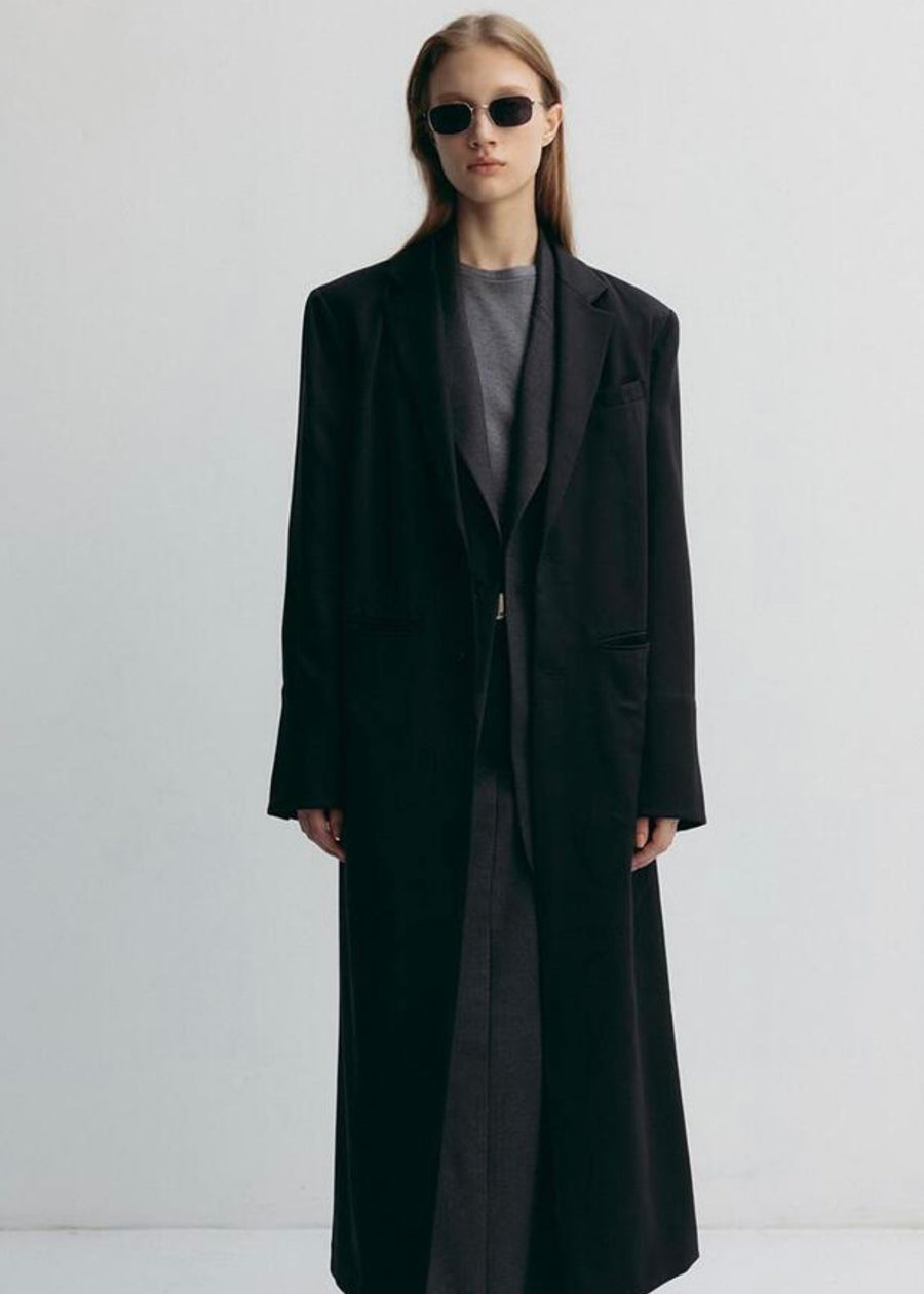 LEHA | Margot Wool Maxi Coat (Black)