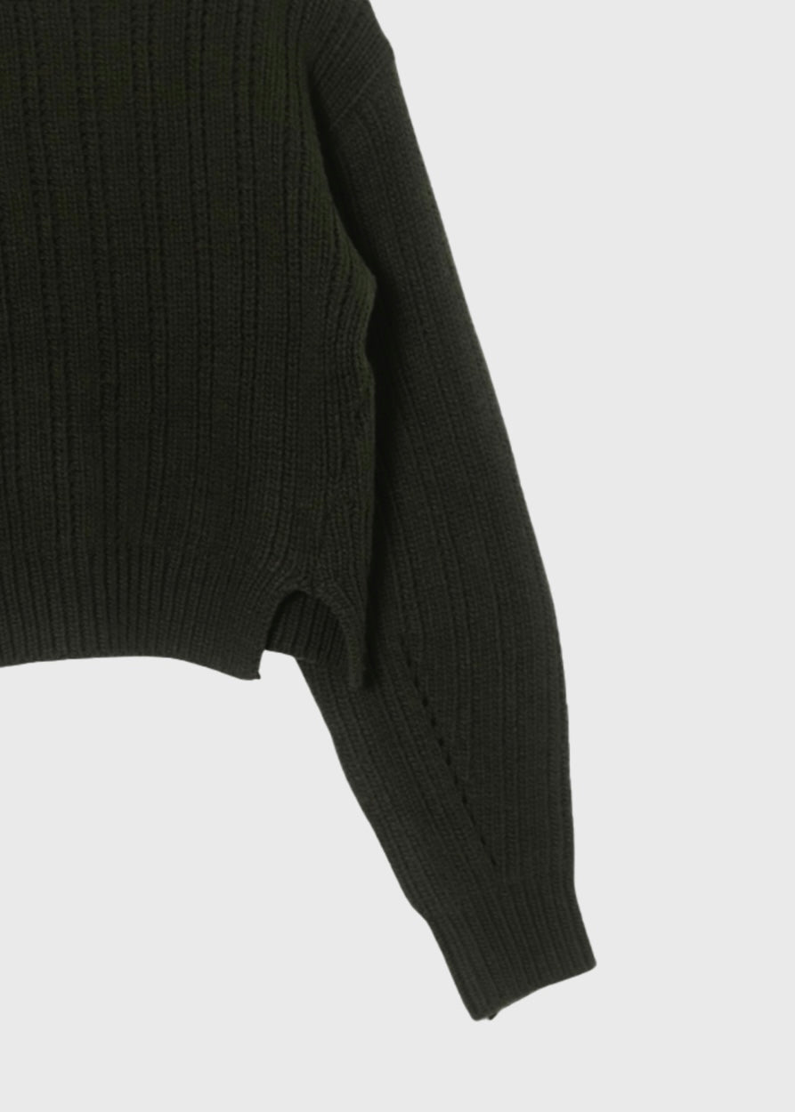 LEMOT |  Extra Pine Wool Crop Knit