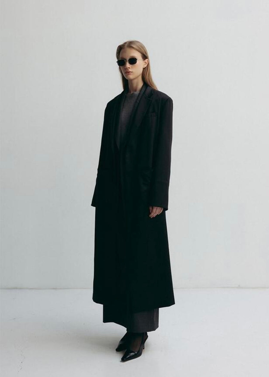 LEHA | Margot Wool Maxi Coat (Black)