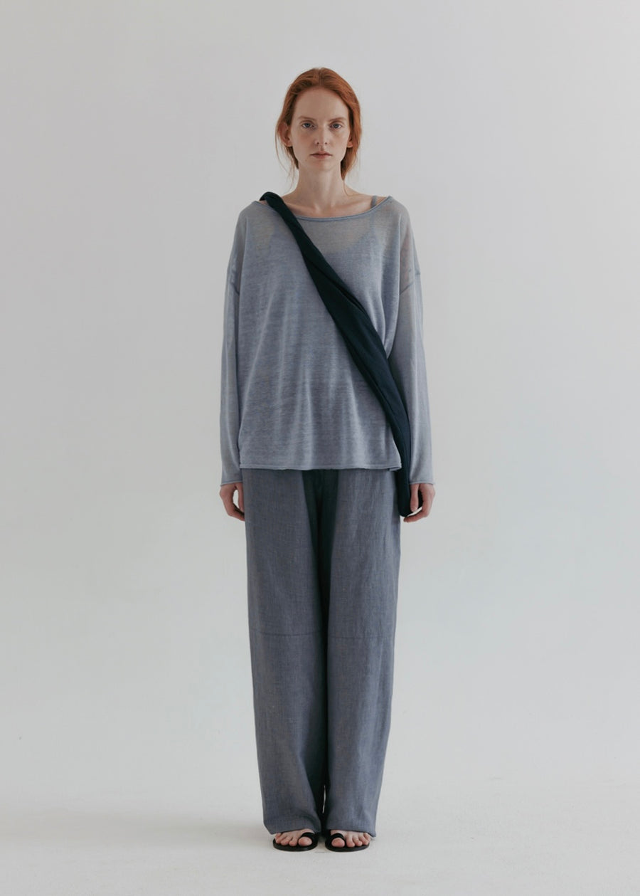 MOIA | Sheer Linen Knit (Sky Blue)