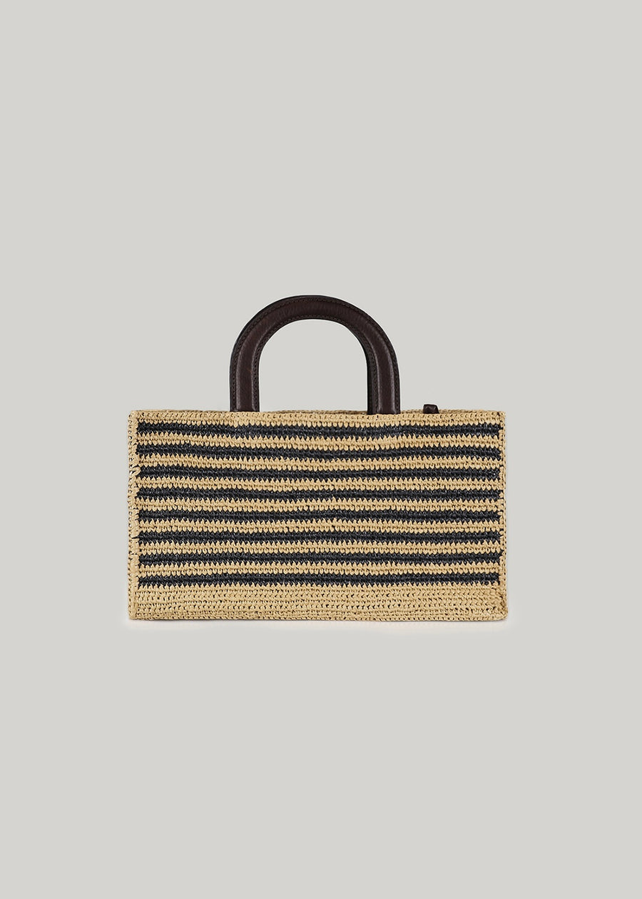 ELBORN | Nicole Raffia Tote Bag (Stripe)