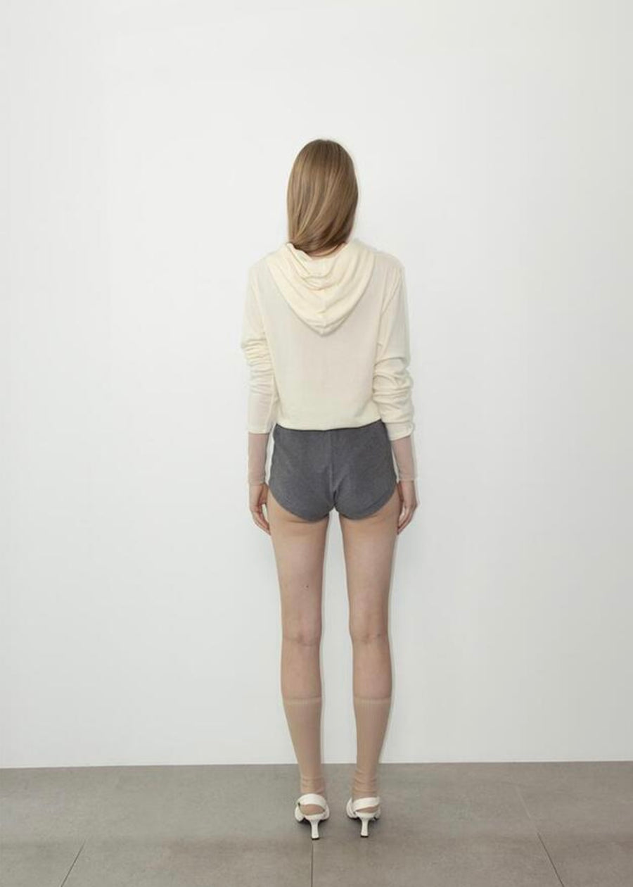 LEHA | Daria Wool Blend Knit Jersey Hoodie (2 Colors)