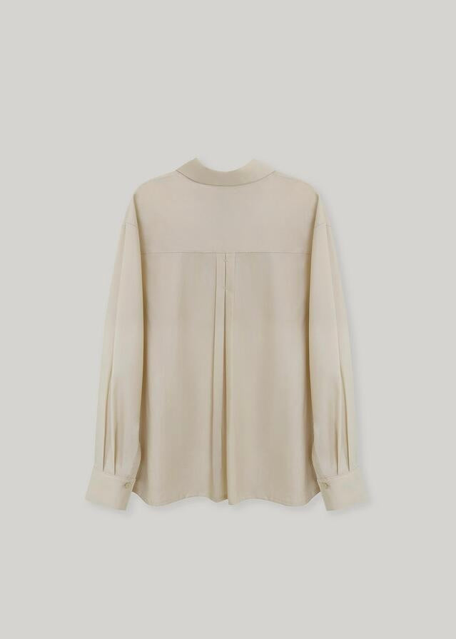 ELBORN | Cornella Wool Silk Shirt (Almond)