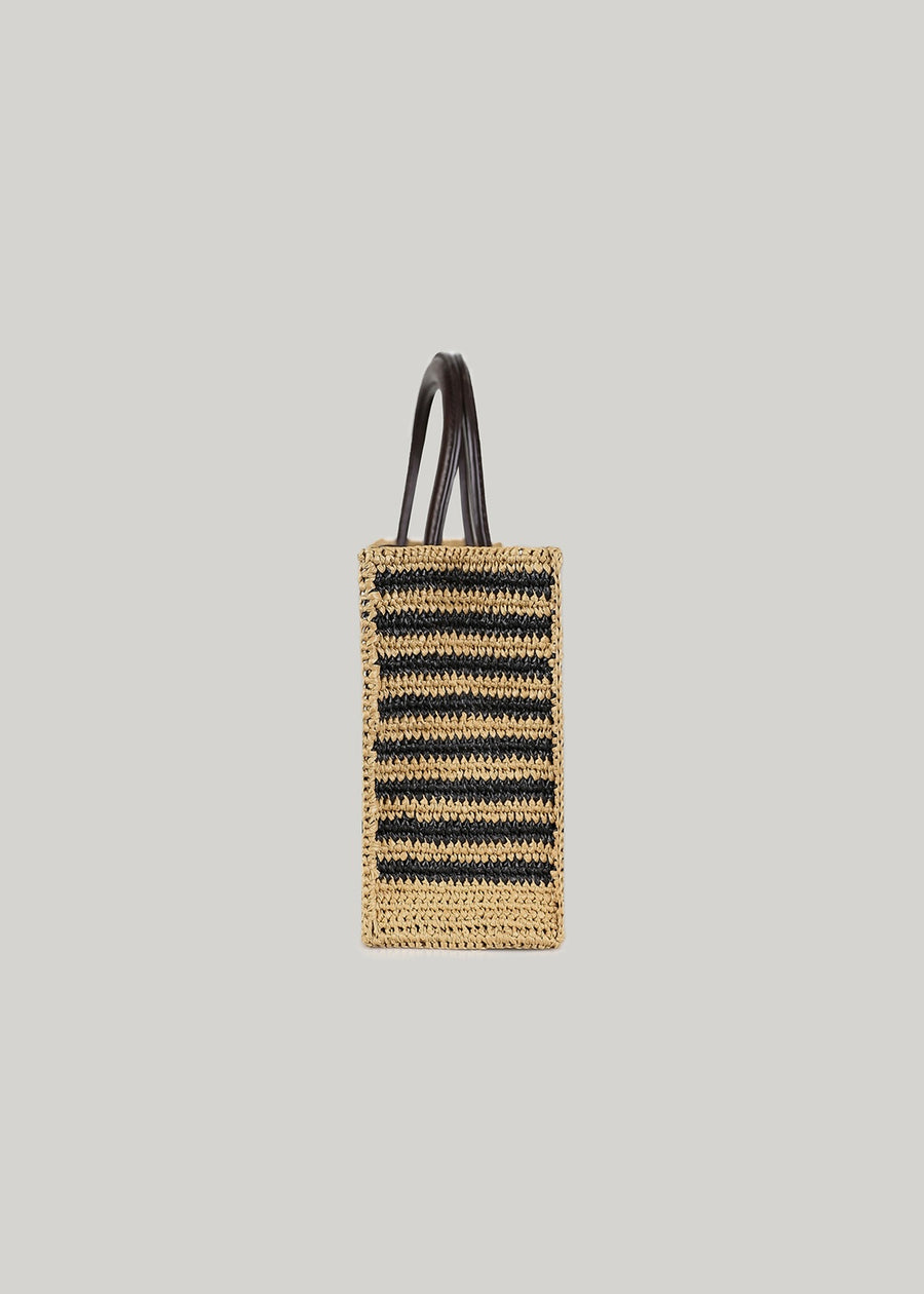 ELBORN | Nicole Raffia Tote Bag (Stripe)