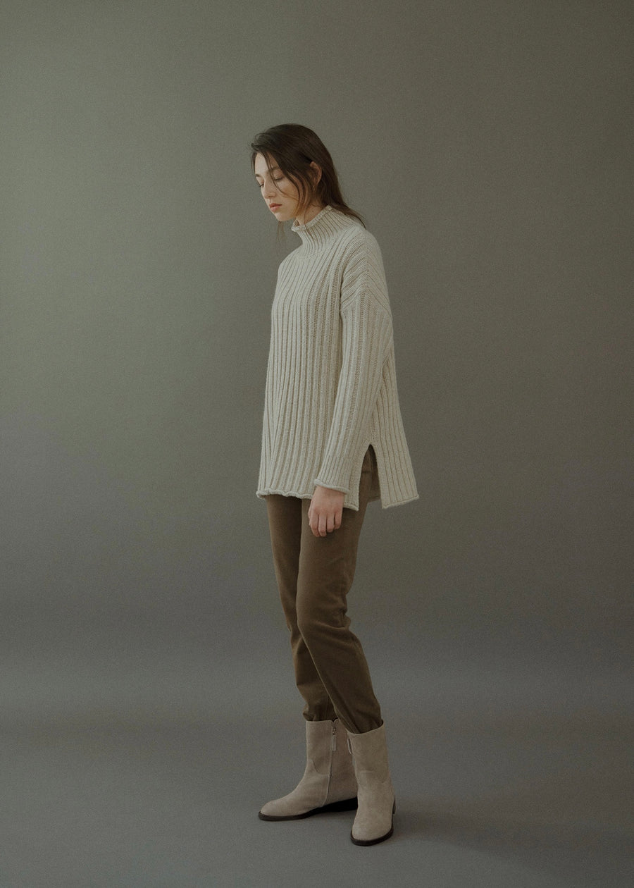 ELBORN | Britt Roll-Neck Sweater (Oatmeal)