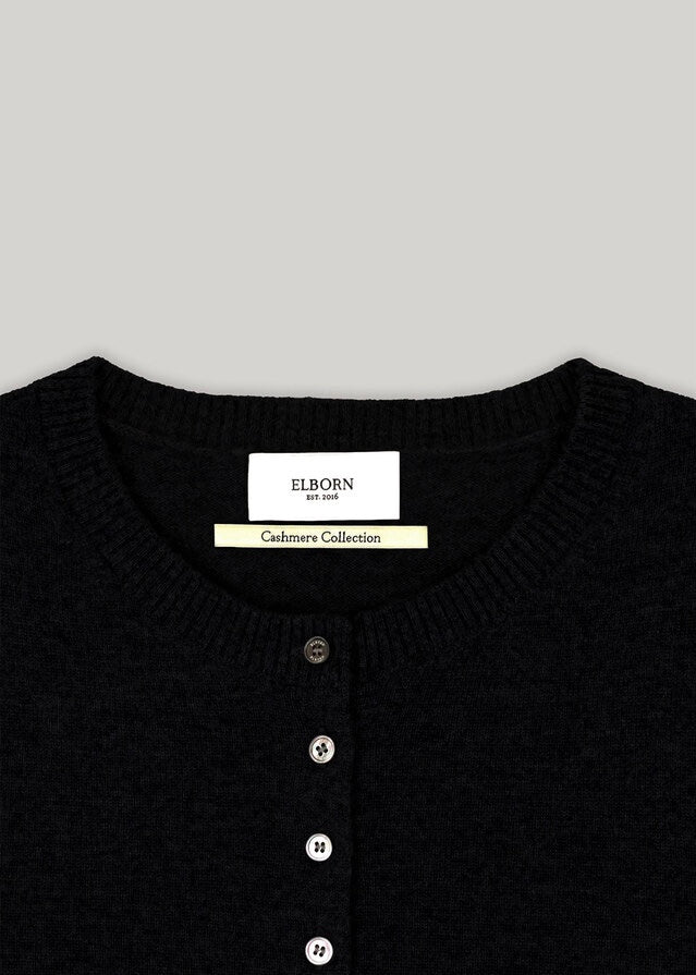 [2ND] ELBORN | Harvey Cashmere Silk Cardigan (Black)