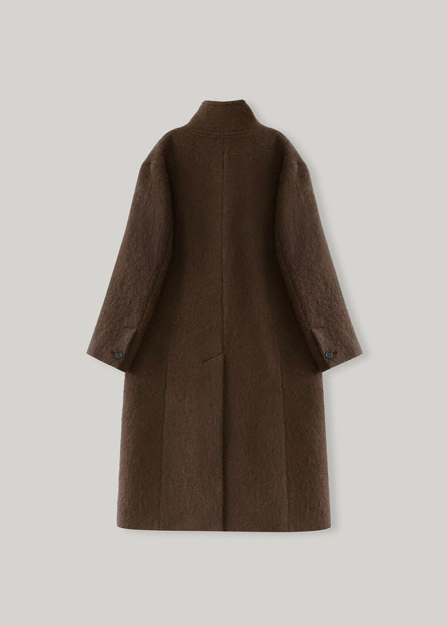 ELBORN | Kayla Alpaca Long Coat (Brown)