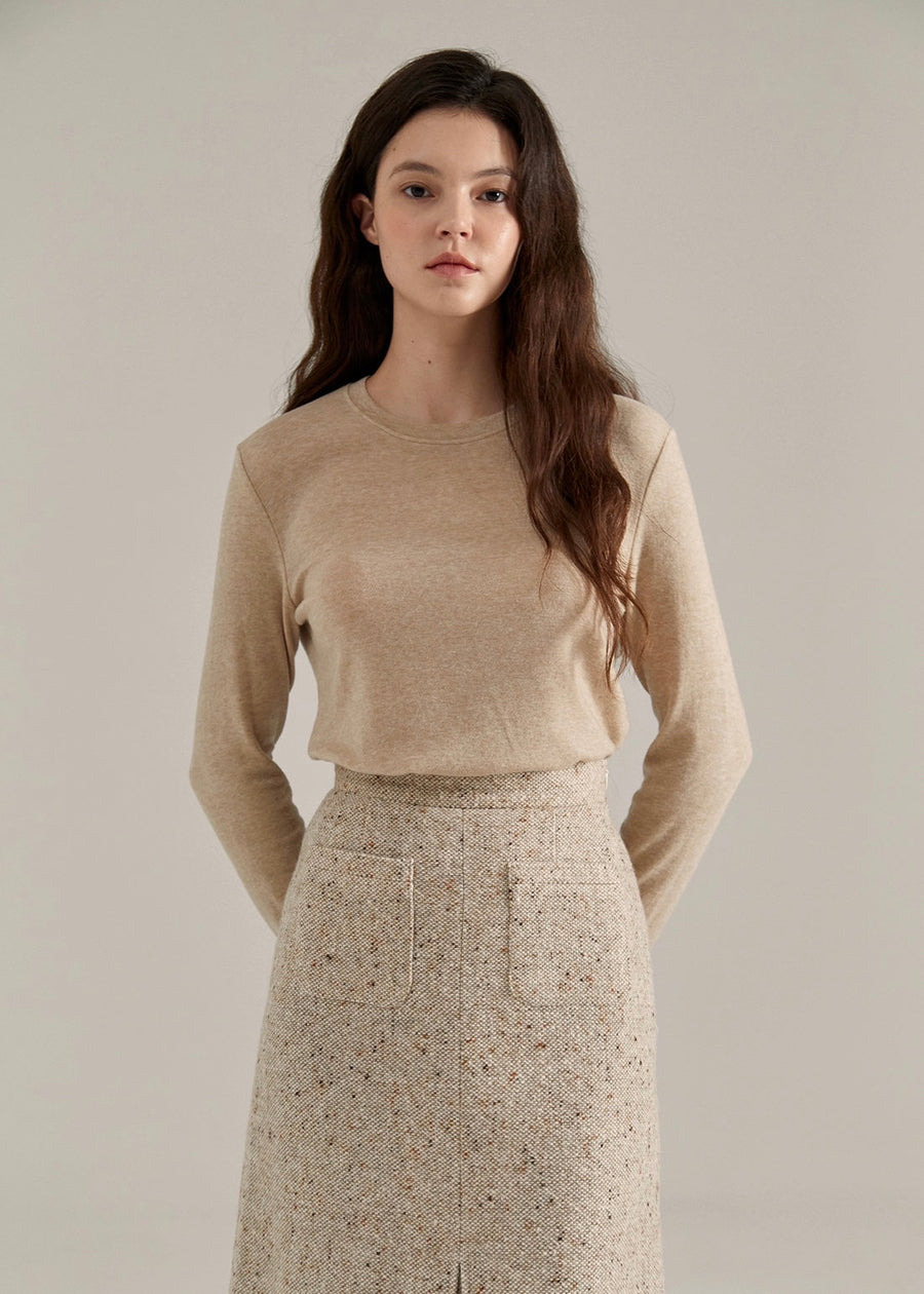 ELBORN | Wool Blended Jersey Top (3 Colors)