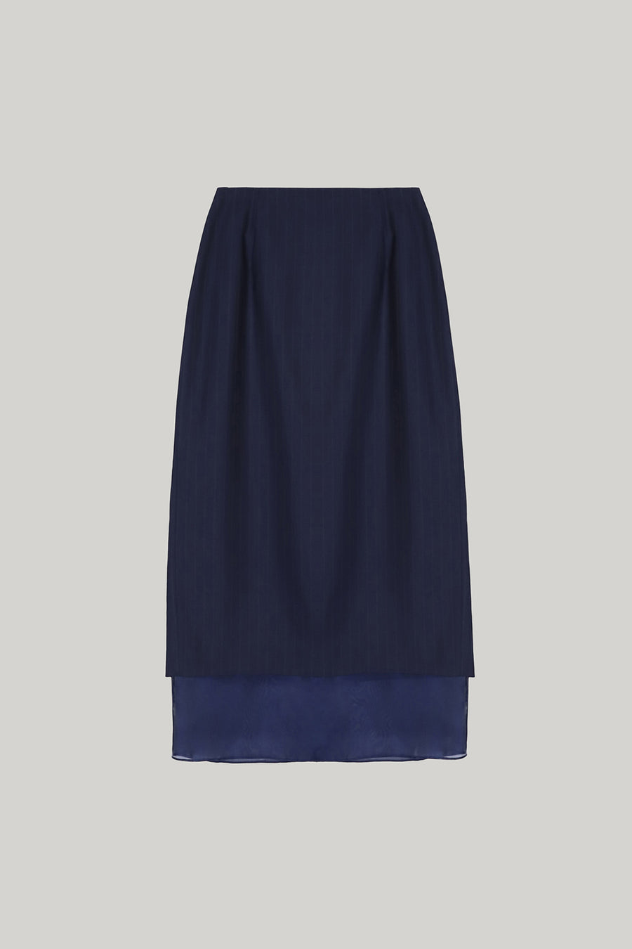 ELBORN | Caden Organza Skirt (Navy Stripe)