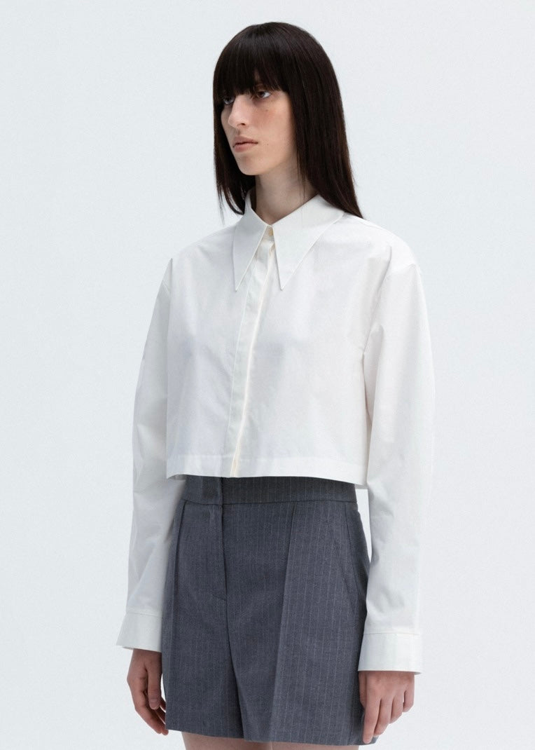 LEHA | Siera Cropped Shirt (White)