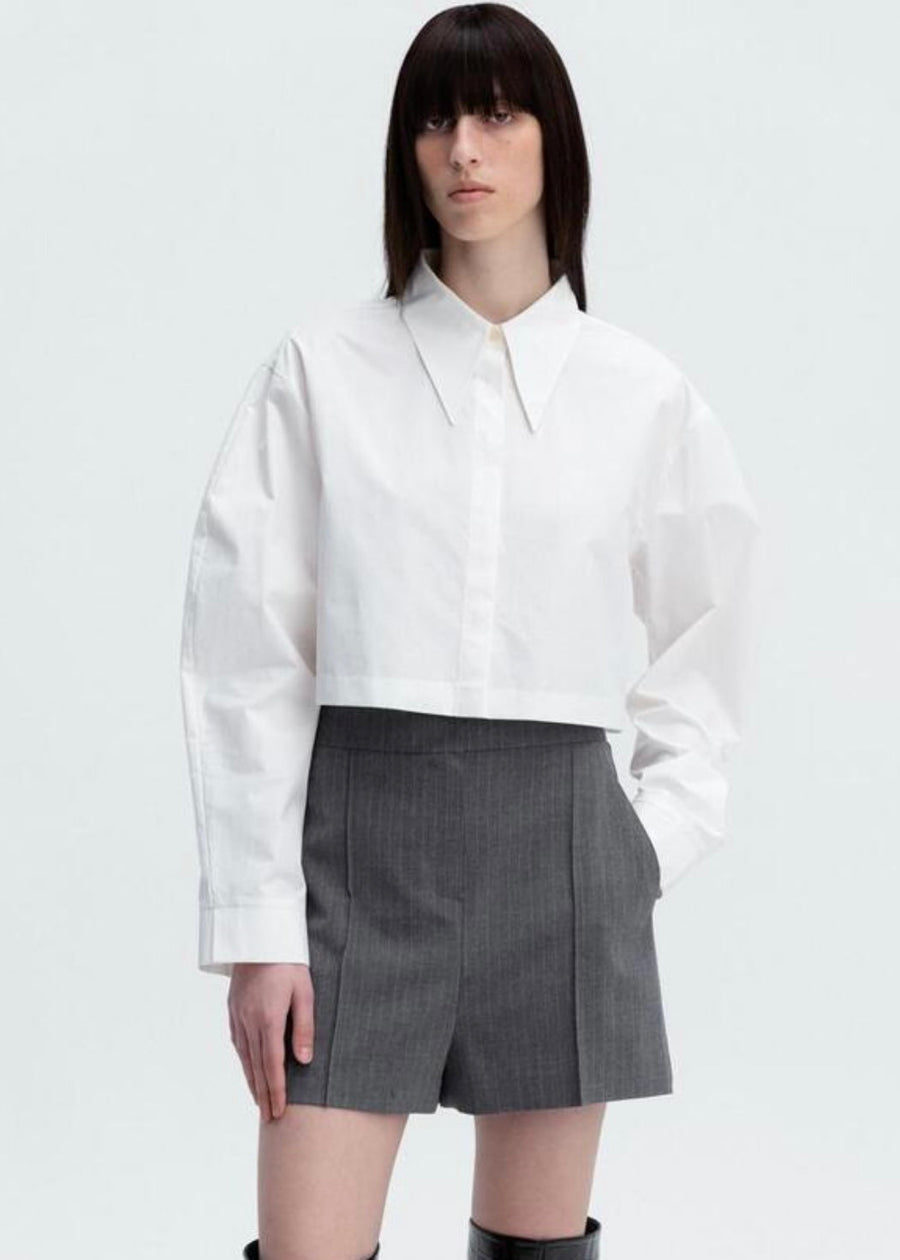 LEHA | Siera Cropped Shirt (White)