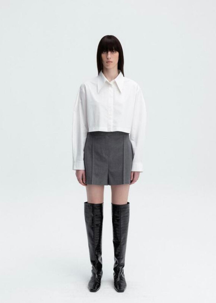 LEHA | Siera Cropped Shirt (White)