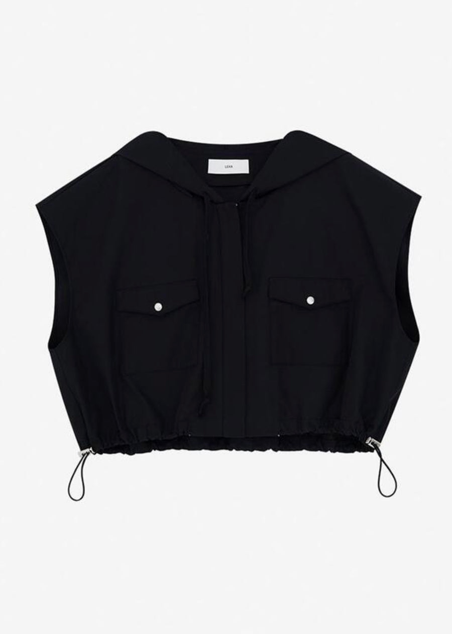 LEHA Palmer Nylon Vest Jacket (Black)