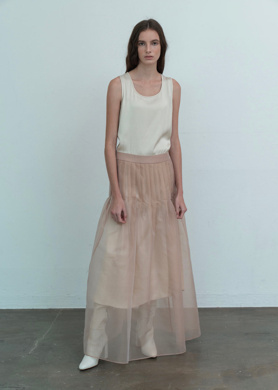 SILK ORGANZA SKIRT | L E H A