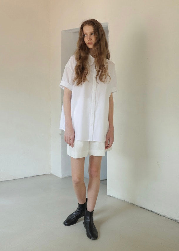 Half Box Shirt (White)