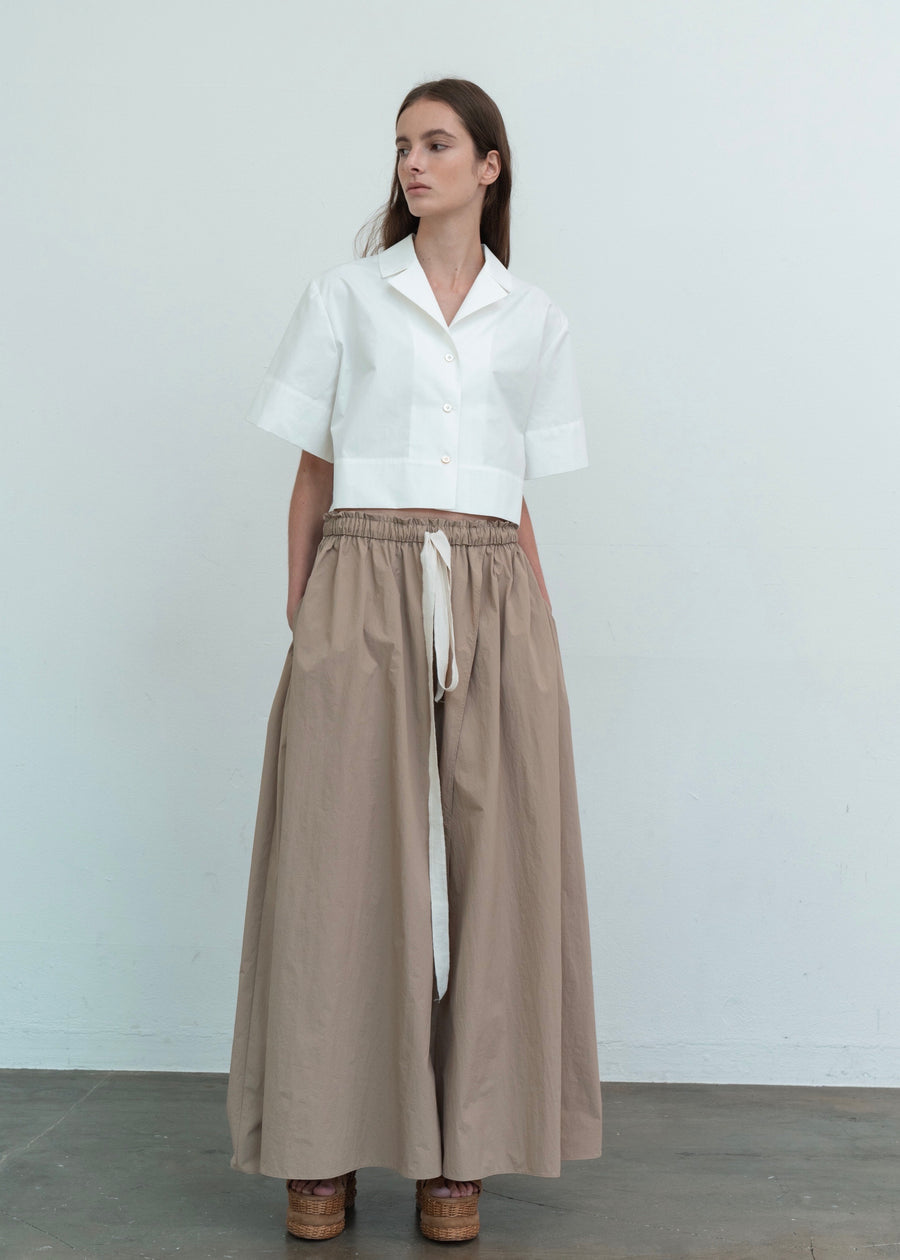 GATHERED MAXI SKIRT | L E H A