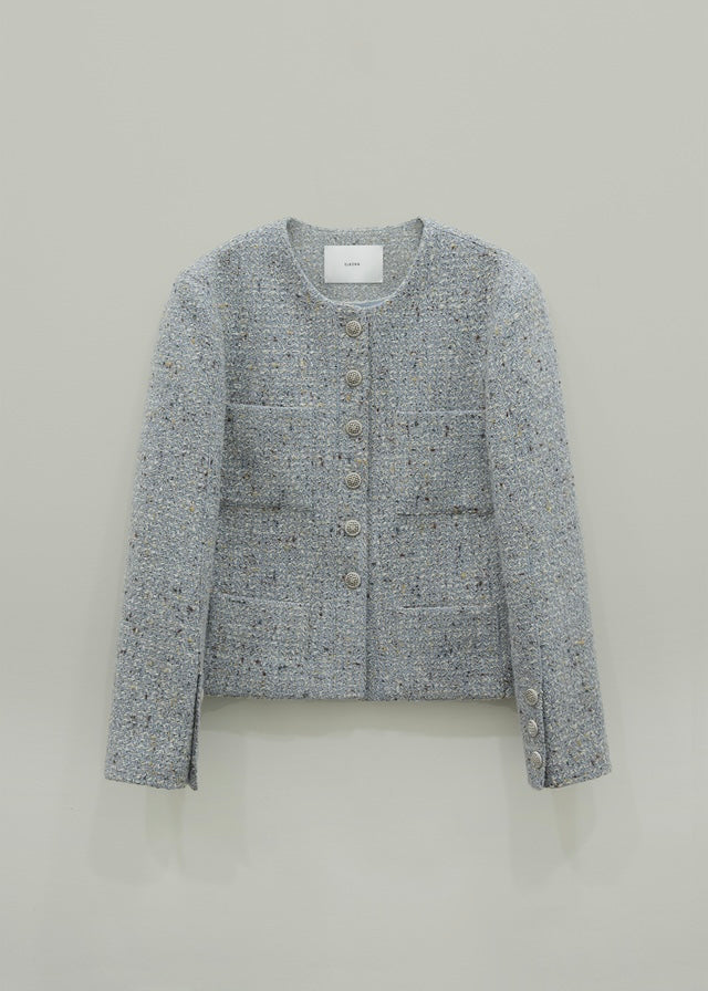 Numero 123: Cene Tweed Jacket (Blue Candy)