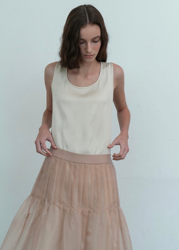 SILK ORGANZA SKIRT | L E H A