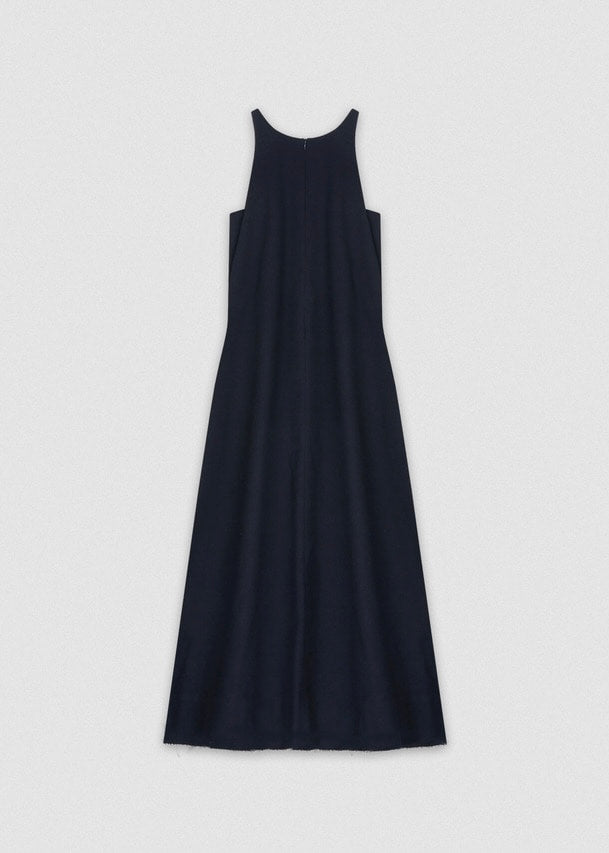 Halter slit dress (navy)