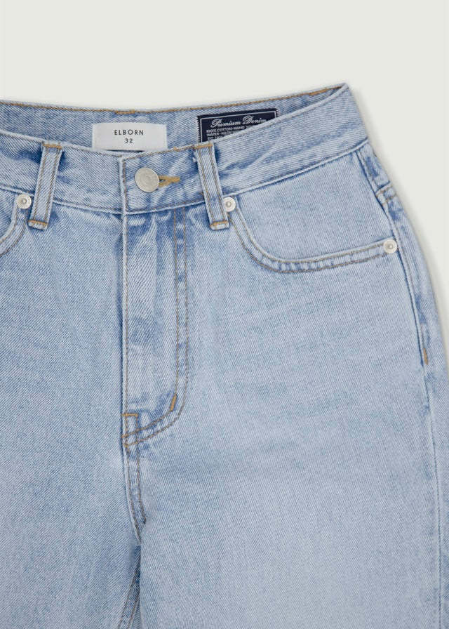 [Re stock] Classic Denim Pants (Light Blue)