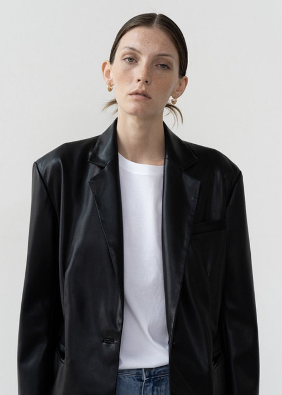 Tetra eco leather jacket (black)