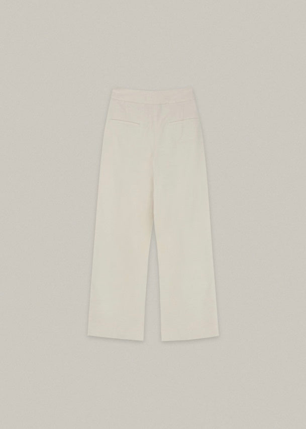 Cotton Wide Pants (Natural)