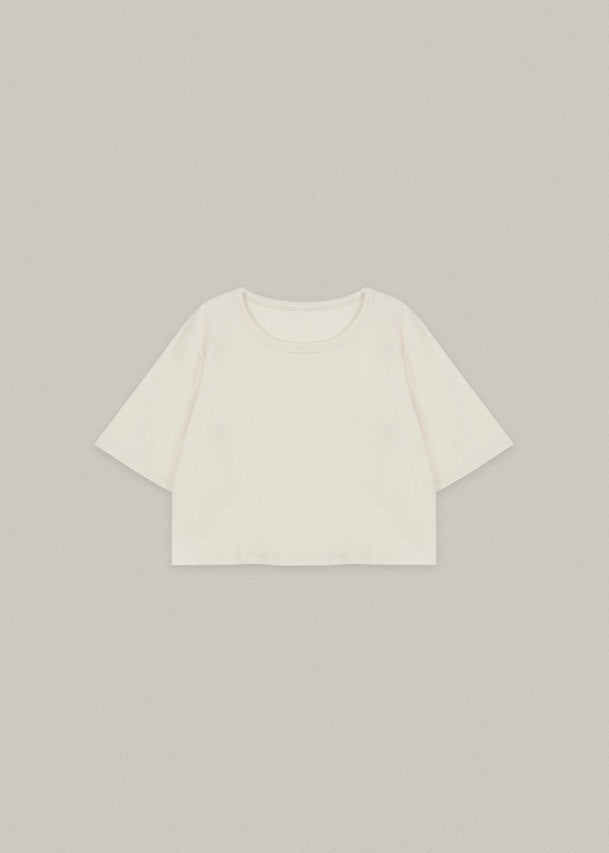 Crop T-shirt (Cream)
