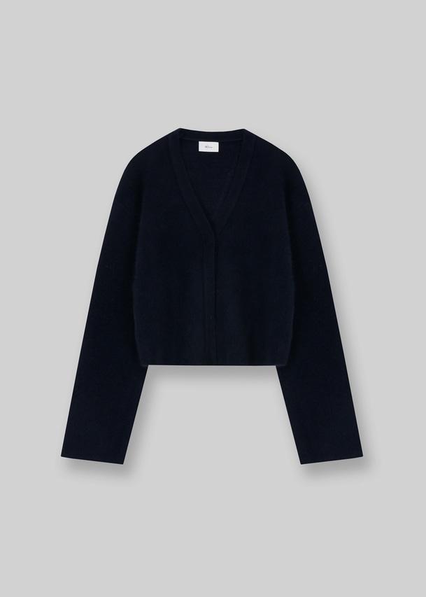 Crop cardigan (navy) Re-stock