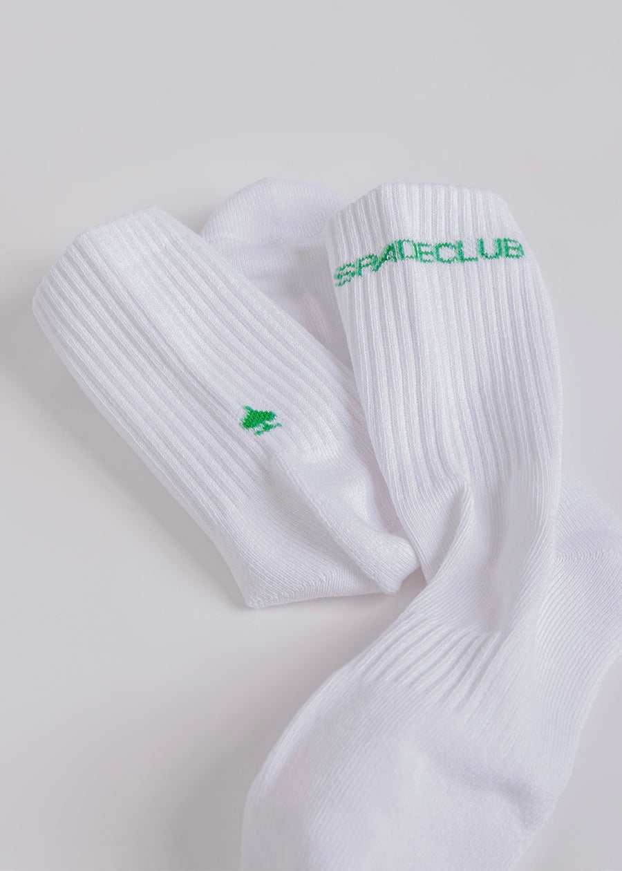 Basic Logo Socks (White/Green)