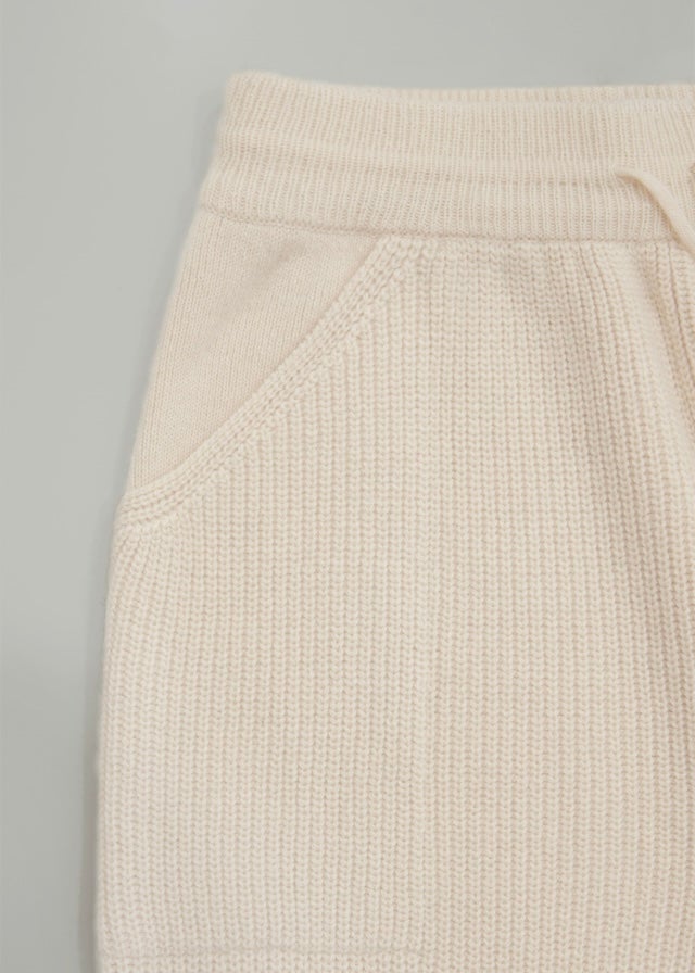 [2nd Re-Order] String Mohair Knit Pants (Cream)