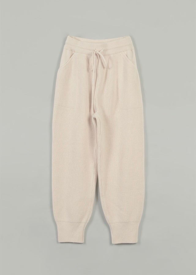 [2nd Re-Order] String Mohair Knit Pants (Cream)