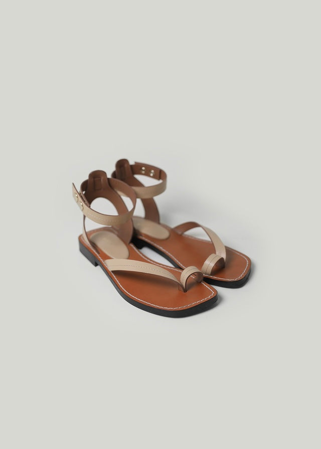 Pre-Order [10%] Comet Ankle Strap Sandals (Beige)