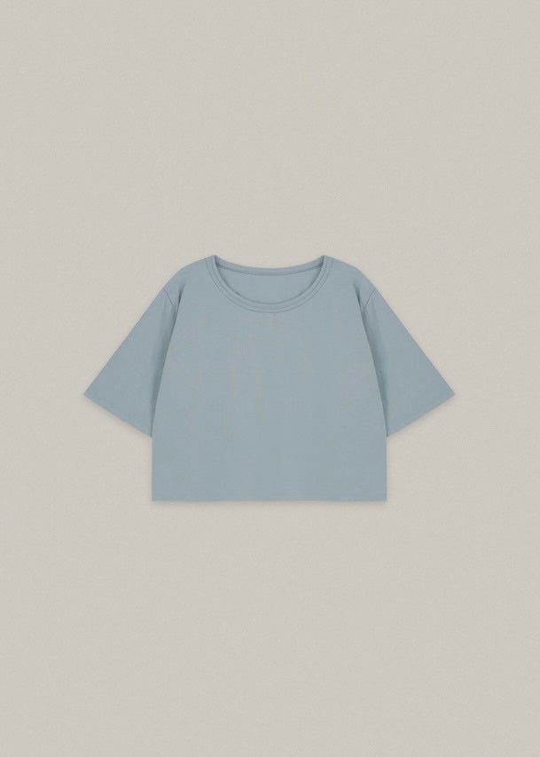 Crop T-shirt (Baby blue)