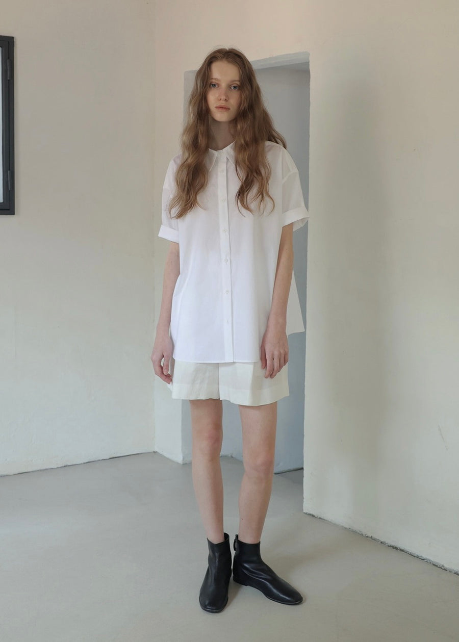 Half Box Shirt (White)