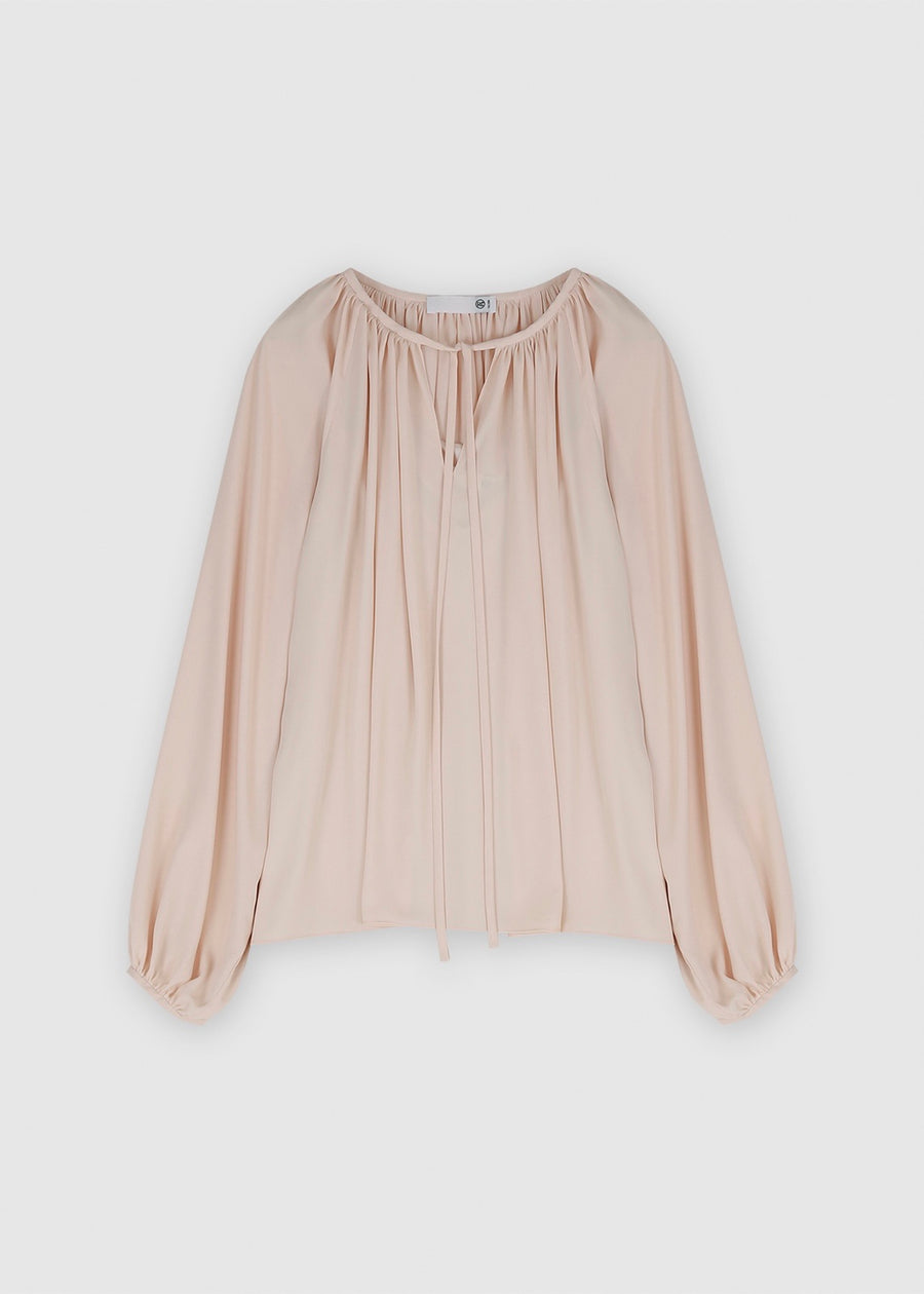 LAYERED PLEATED DRESS (NUDE) | RECTO.