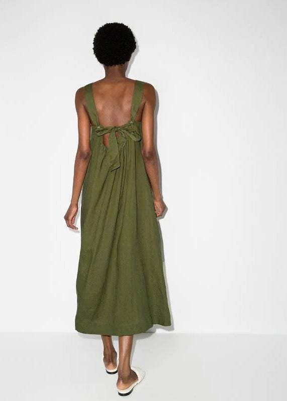 BACK U-NECK TIERED DRESS | MISSING YOU ALREADY