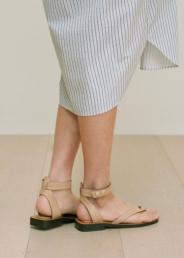 Pre-Order [10%] Comet Ankle Strap Sandals (Beige)