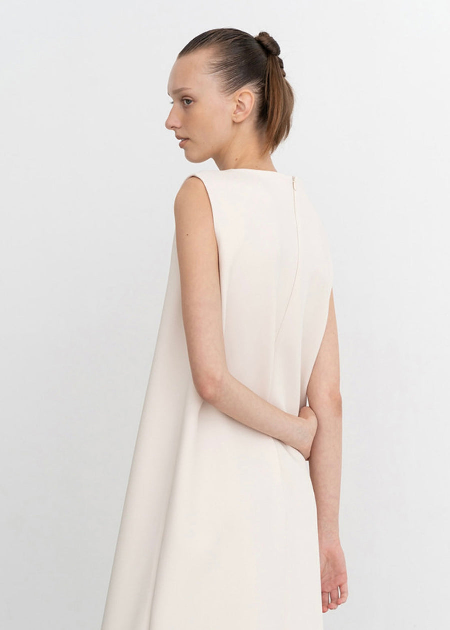 [Re-stock] Helvet crepe dress (Cream)