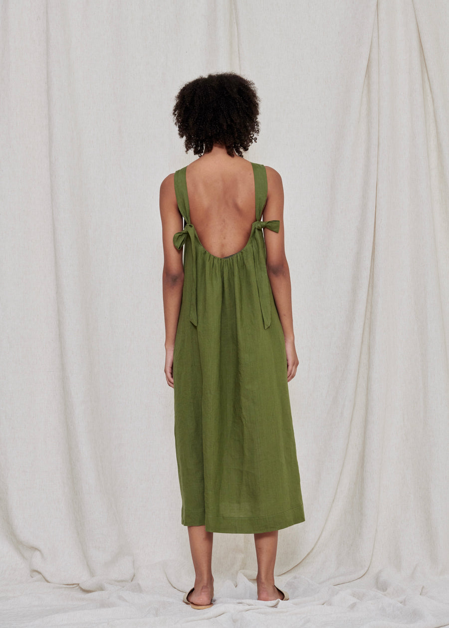 BACK U-NECK TIERED DRESS | MISSING YOU ALREADY