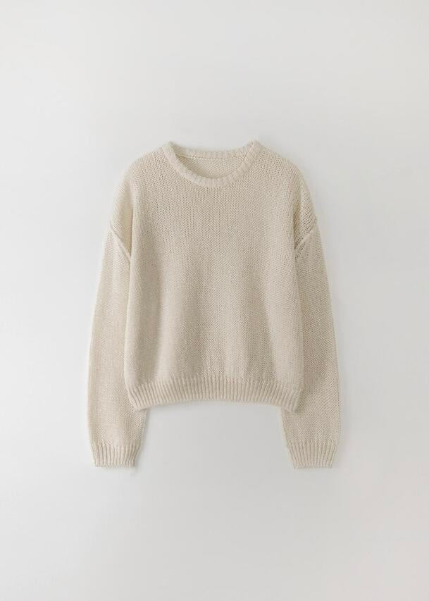 Moia Round bamboo knit (ivory)