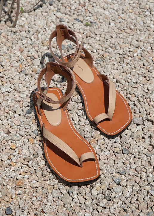 Pre-Order [10%] Comet Ankle Strap Sandals (Beige)