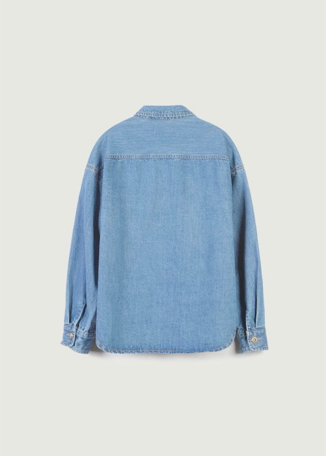 Magarette Denim Shirt (Light Blue)