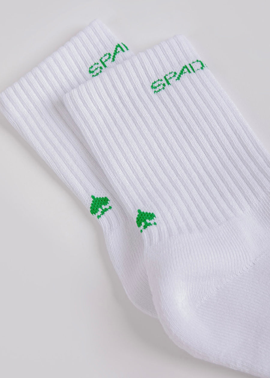 Basic Logo Socks (White/Green)